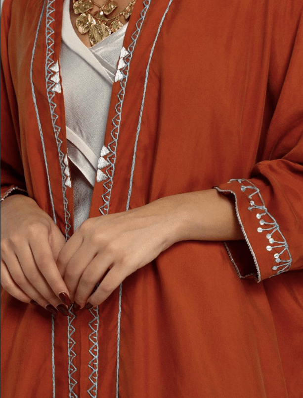 TERRACOTTA ABAYA - ZIYA - MIRA Y MANO
