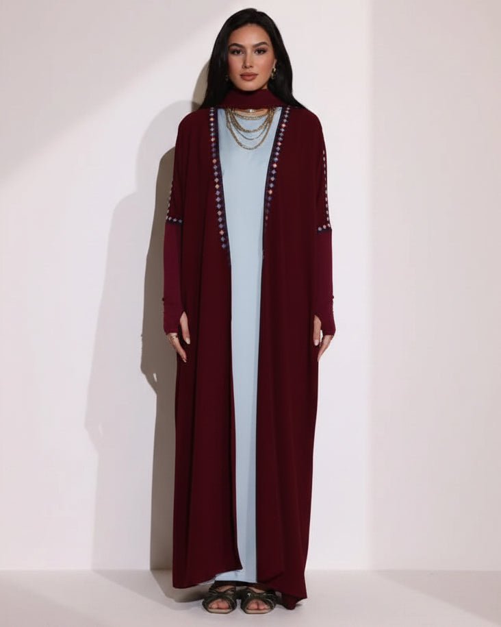 Z-TRI-MRN ABAYA - ZIYA - MIRA Y MANO