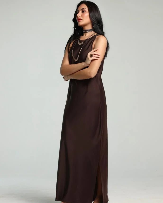 ZIYA BROWN DRESS - ZIYA - MIRA Y MANO