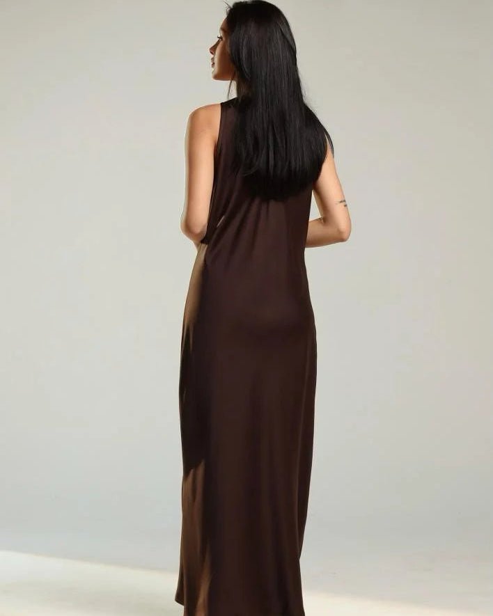 ZIYA BROWN DRESS - ZIYA - MIRA Y MANO
