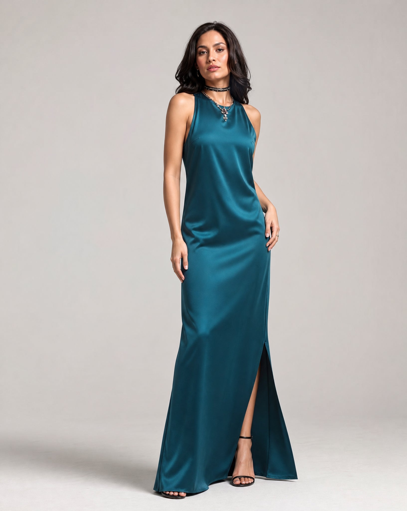 ZIYA TEAL DRESS - ZIYA - MIRA Y MANO