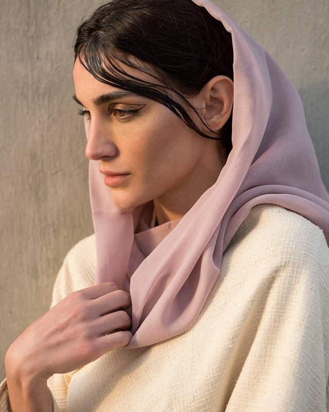 VOILE SNOOD LIGHT LILAC - HAAL - MIRA Y MANO