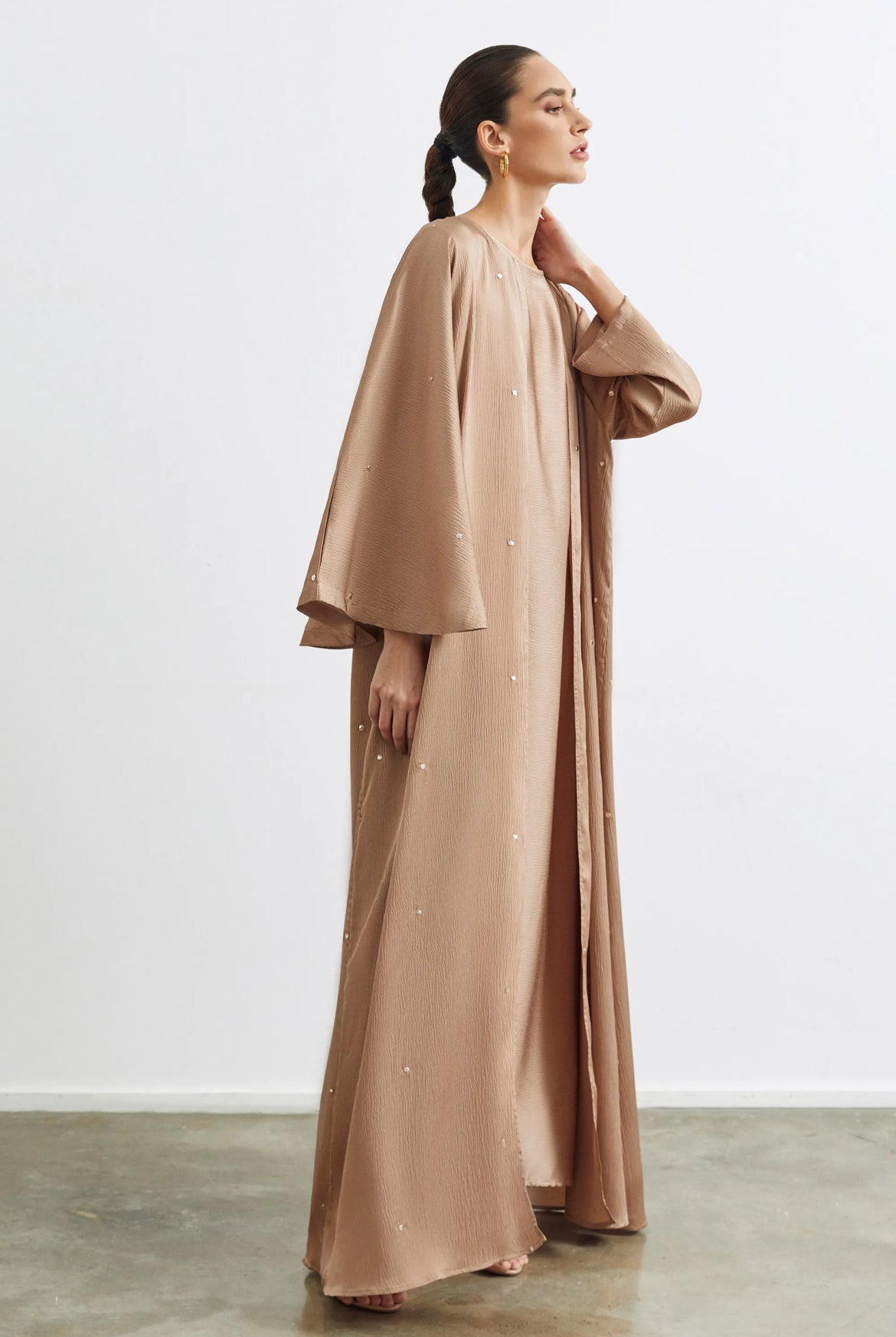 Dots Tan – Abaya – Product image 4